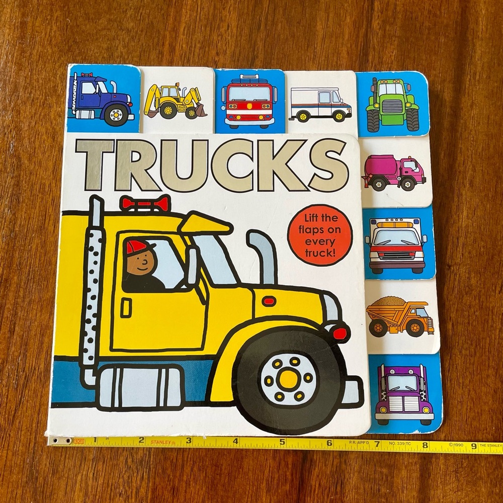 Trucks Flaps Board Book, GUC